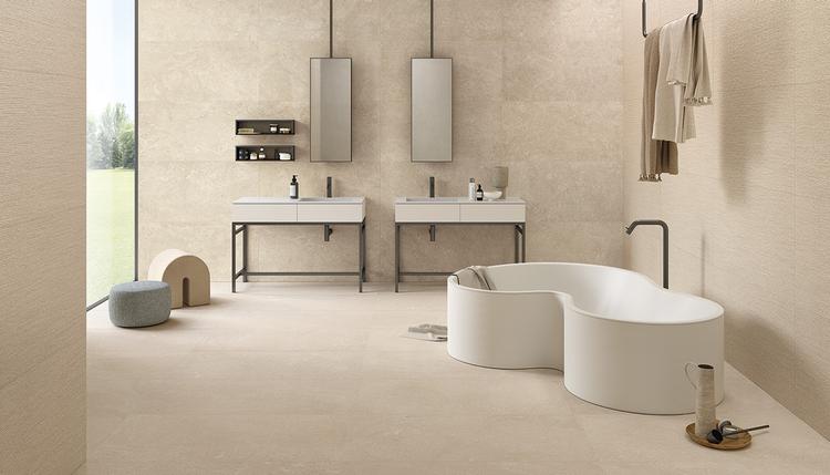 MaPierre | Emilceramica Porcelain Stoneware Emil Mapierre Stone Bathroom Beige Noble,beige Ancienne,beige Ligne Gallery Image | Emilceramica