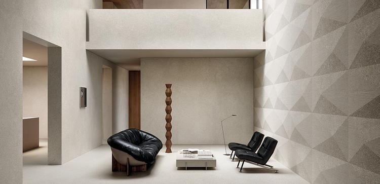 ConceptStone | Emilceramica Porcelain Stoneware Ergon Conceptstone Stone Living Room Grey Nativa,grey Bocciardata,grey Scalpellata Gallery Image | Emilceramica