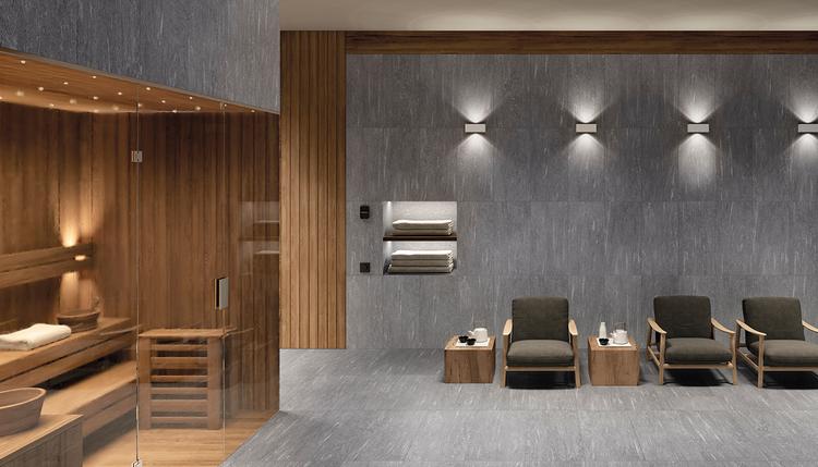 Cornerstone Alpen | Emilceramica Porcelain Stoneware Ergon Cornerstone Alpen Stone Bathroom Valser Gallery Image | Emilceramica