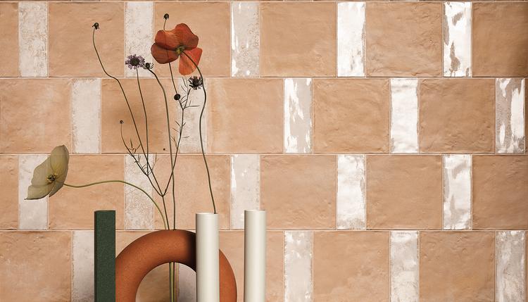 Forme | Emilceramica Porcelain Stoneware Emil Forme Terracotta,brick Image Detail Bianco Majolica Lux,rosato Fondo Gallery Image | Emilceramica