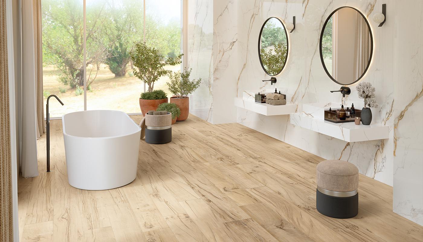 Porcelain Stoneware Provenza Revival Wood Bathroom Almond Gallery Image | Emilceramica Porcelain Stoneware Provenza Revival Wood Bathroom Almond Gallery Image | Emilceramica