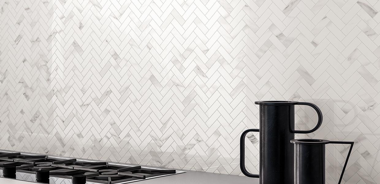 Porcelain Stoneware Emil Tele Di Marmo Kitchen Gallery Image | Emilceramica Porcelain Stoneware Emil Tele Di Marmo Kitchen Gallery Image | Emilceramica