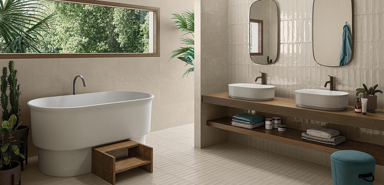 Porcelain Stoneware Emil Totalook Brick Bathroom Sabbia Majolica Lux,sabbia Majolica Matt Gallery Image | Emilceramica Porcelain Stoneware Emil Totalook Brick Bathroom Sabbia Majolica Lux,sabbia Majolica Matt Gallery Image | Emilceramica