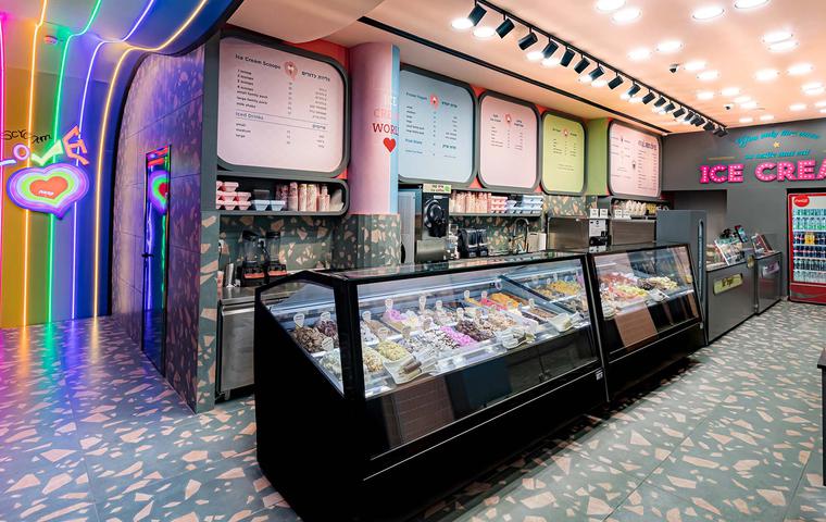 Surrounded by waffle crumbs