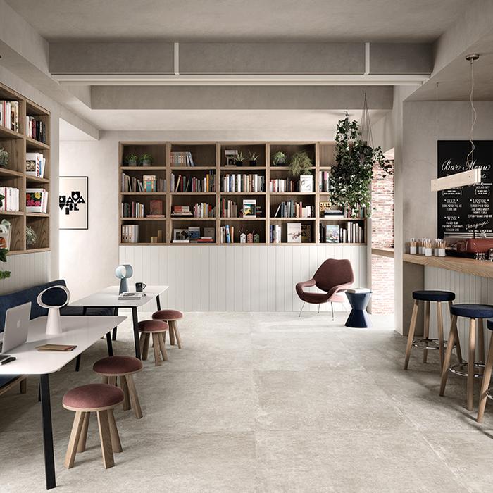 Minimal, elegant style: grey porcelain stoneware 258