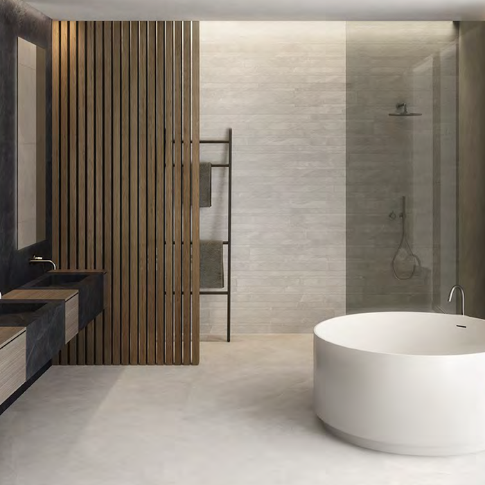 Stone - effect porcelain stoneware tiles: 50 shades of Cornestone 23