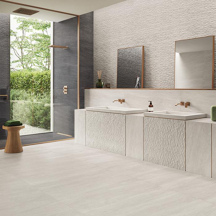 Minimal, elegant style: grey porcelain stoneware 258