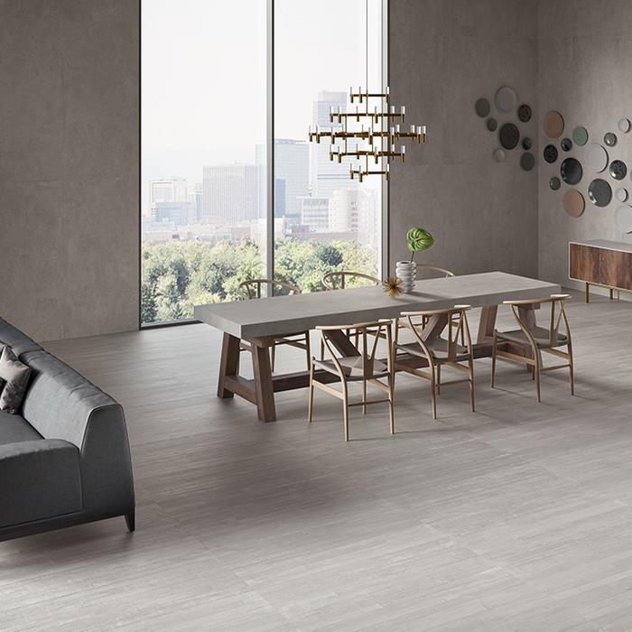 Minimal, elegant style: grey porcelain stoneware 258