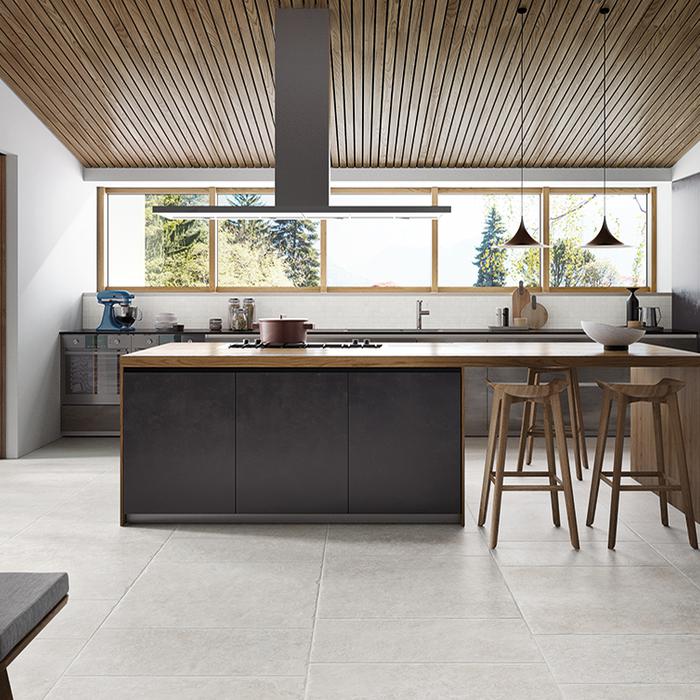 Minimal, elegant style: grey porcelain stoneware 258
